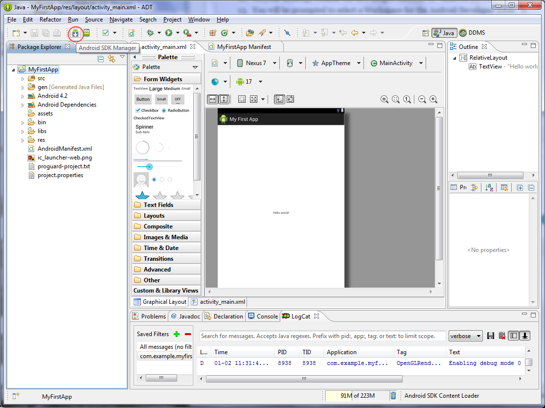 Android Development Tools screenshot